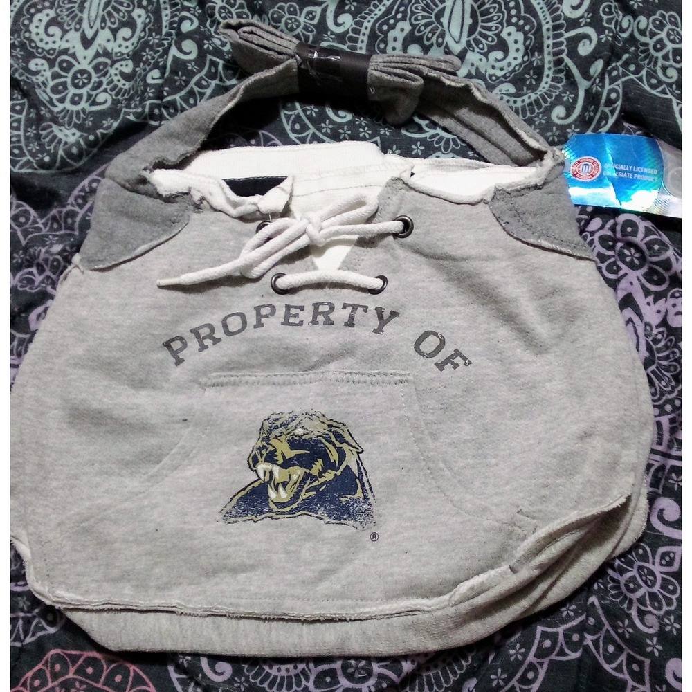 NEW University of Pittsburgh NCAA Women's Crossbody Hoodie Purse